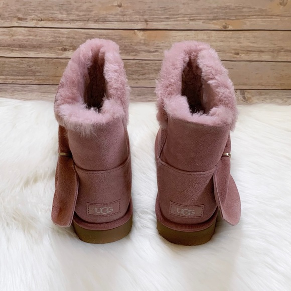 UGG Classic Mini Twist Bootie In Pink Dawn - Picture 5 of 8